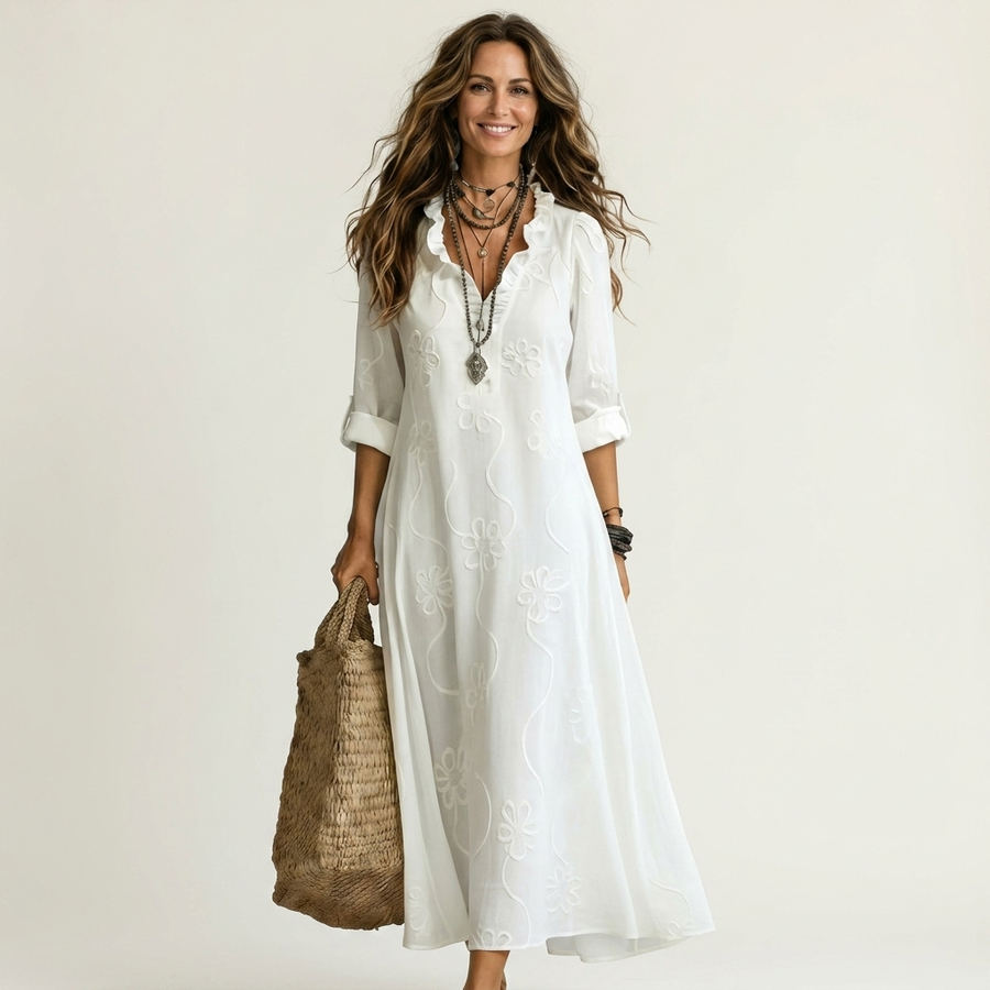 Jeanne | Robe Maxi Bohème Élégante