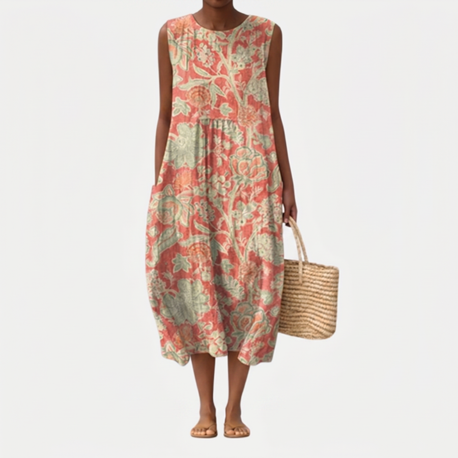 Francine | Robe Maxi Fleurie Élégante