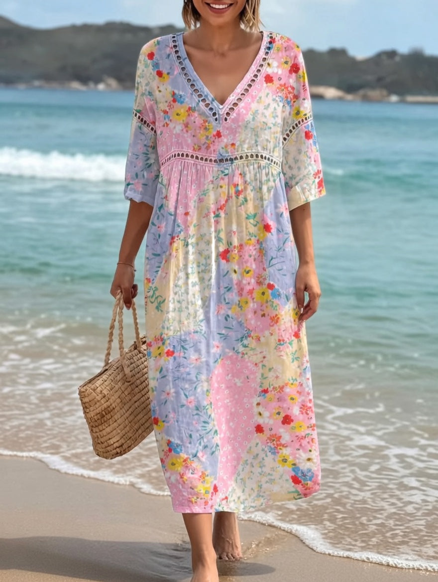 LYSIANE | Robe florale fluide au charme estival