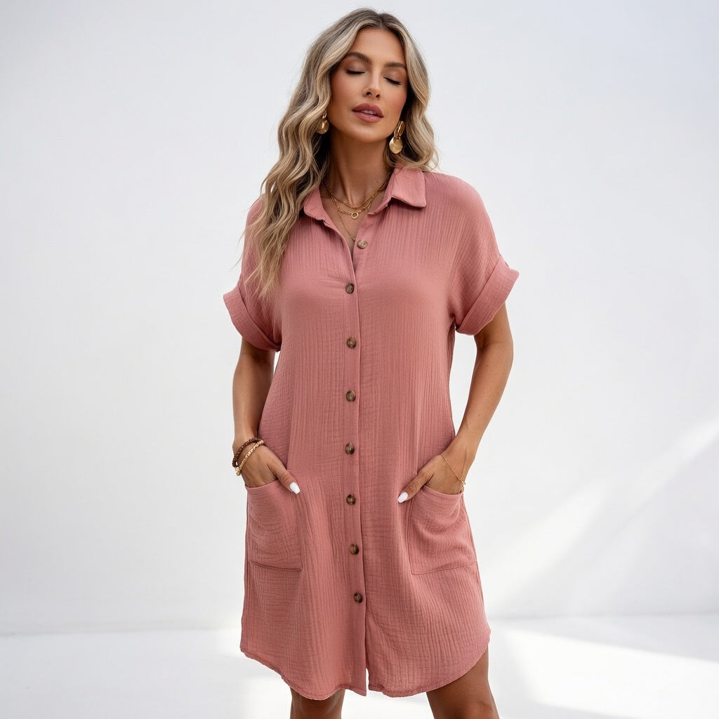 BÉATRICE | Robe chemise élégante