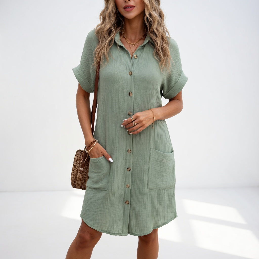 BÉATRICE | Robe chemise élégante
