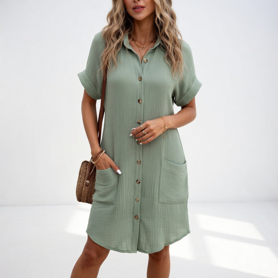 BÉATRICE | Robe chemise élégante