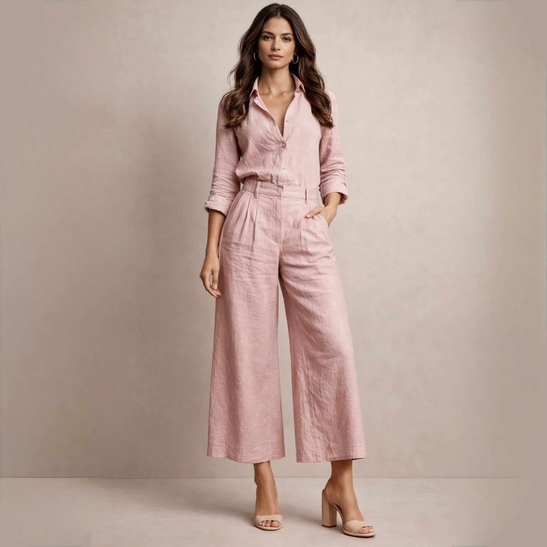 DELPHINE™ | Ensemble Élégant en Lin