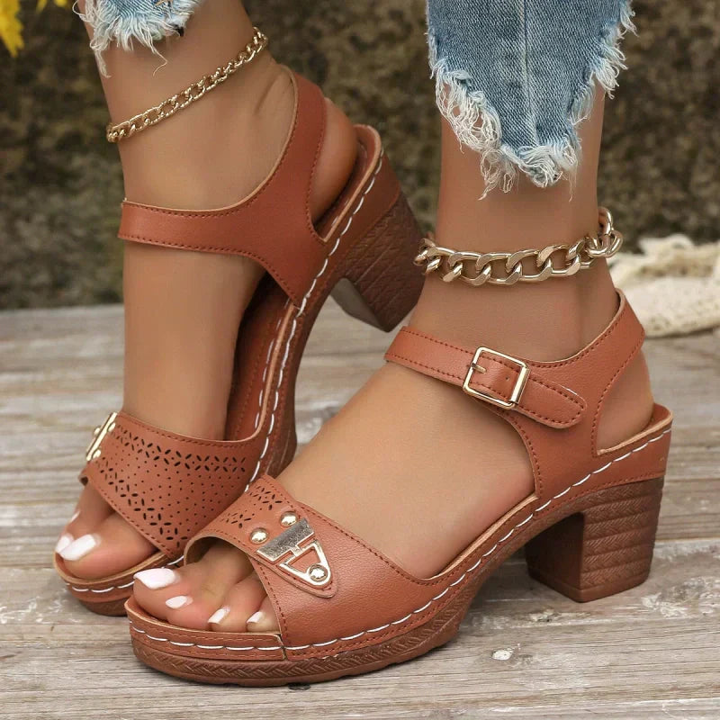 Odelia - Sandales à Talons pour Femme