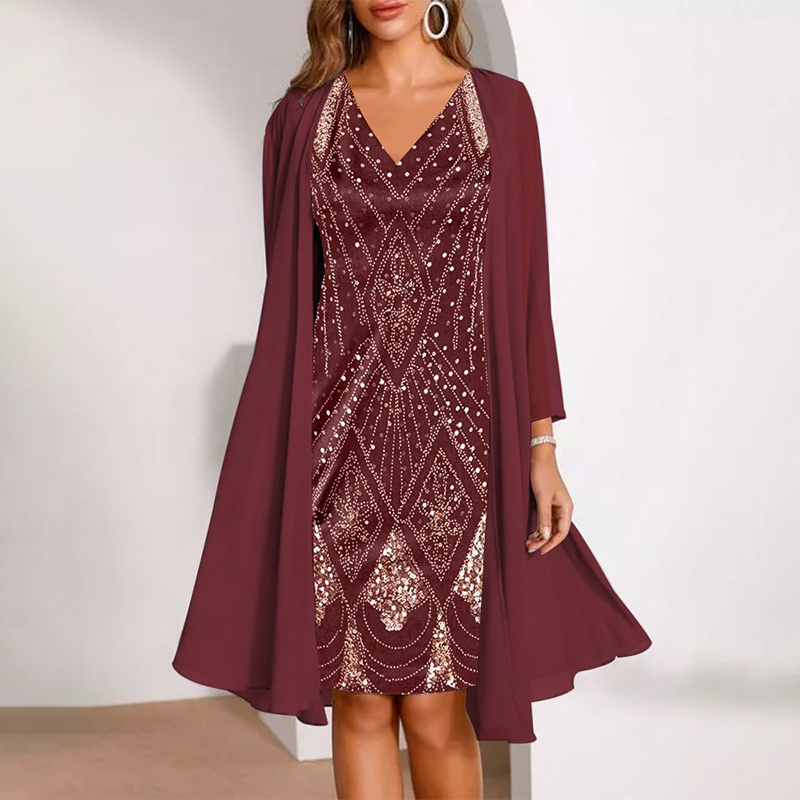 Kalie™ Élégante robe deux pièces