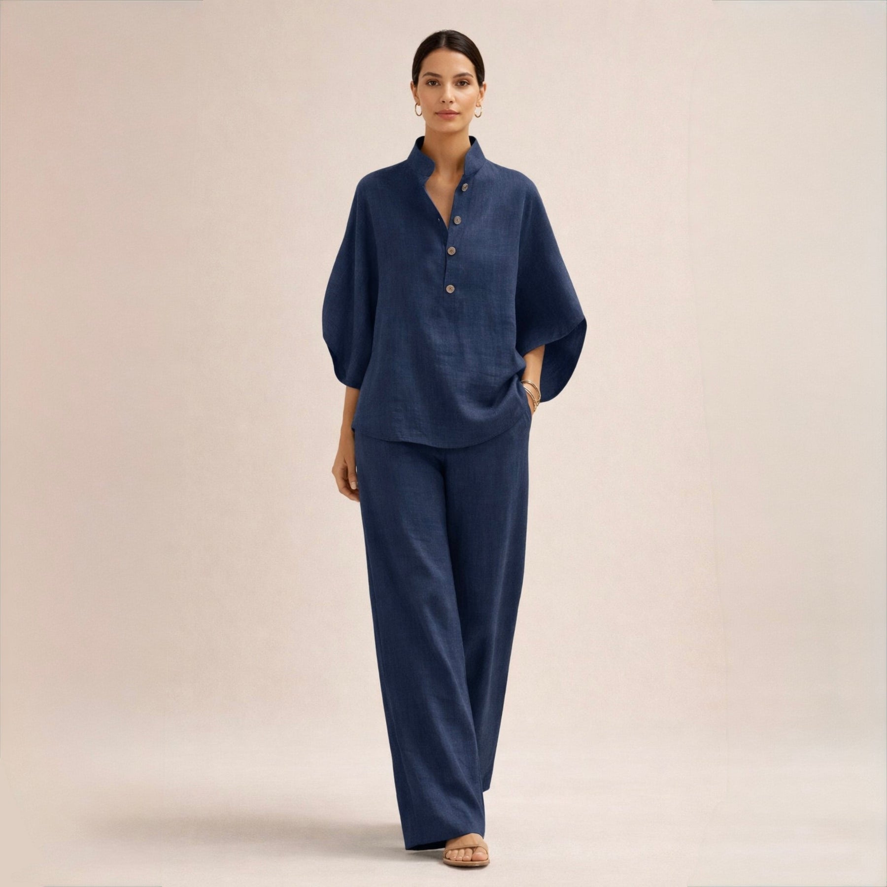 MARIA™ | Ensemble en Lin Décontracté