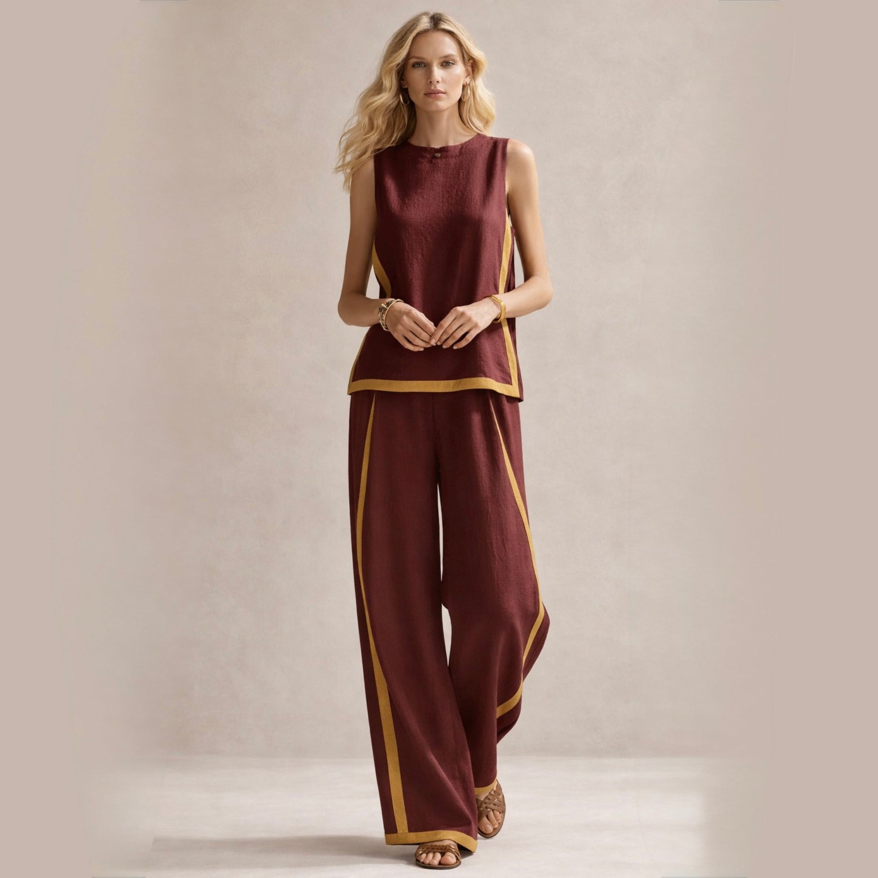 SOPHIE™ | Ensemble Élégant Avec Pantalons Amples