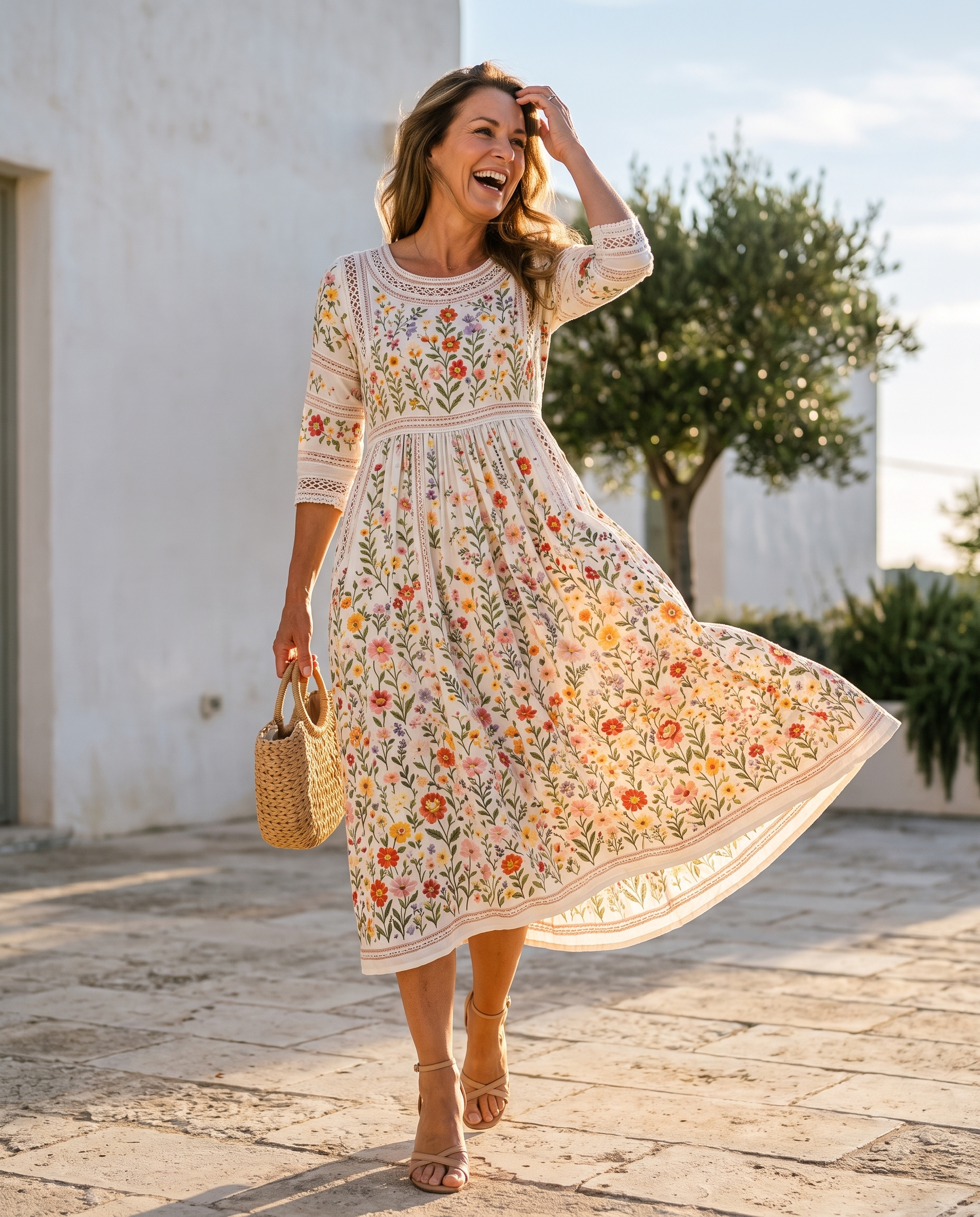 Suzette | Robe Maxi Fleurie Romantique