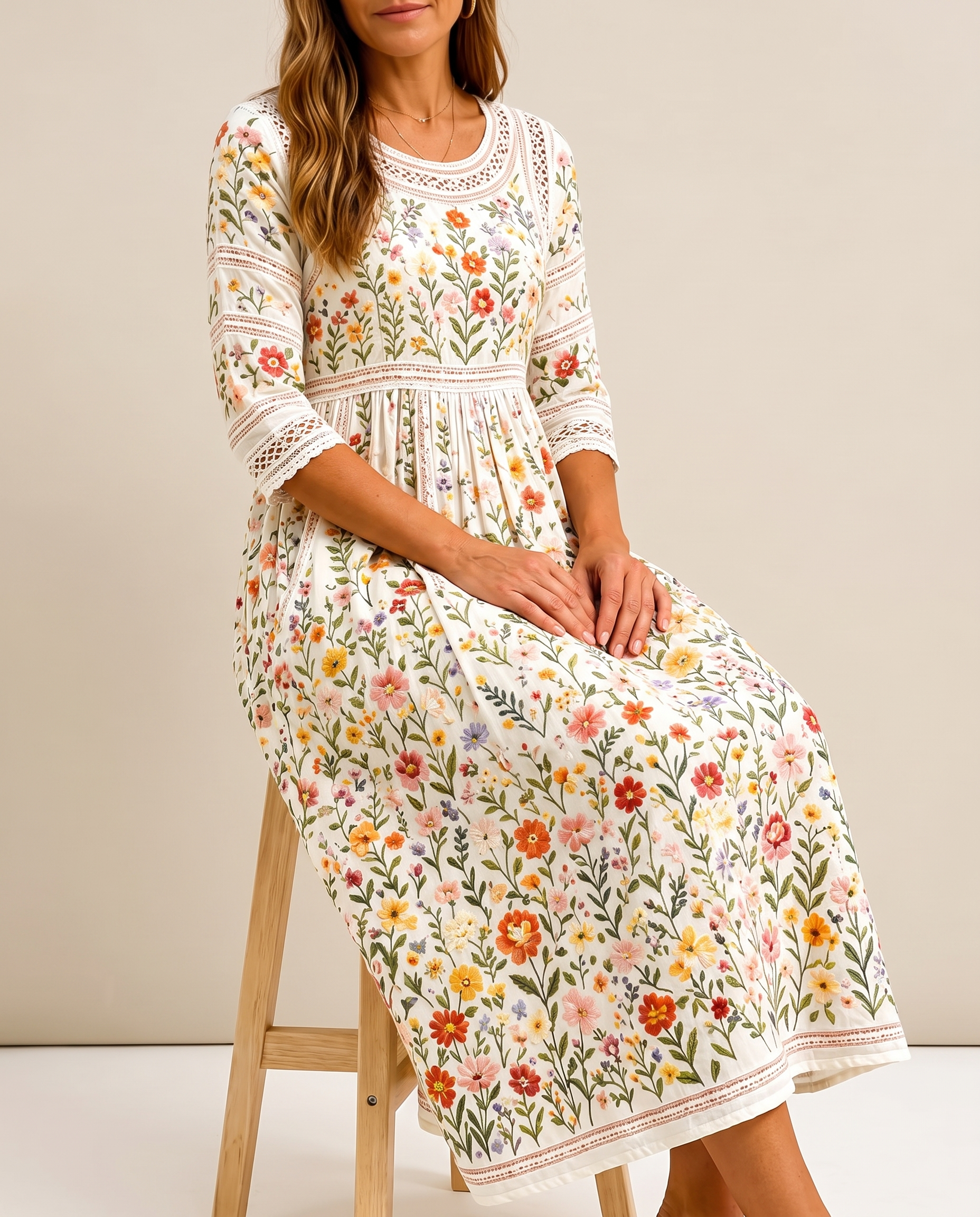 Suzette | Robe Maxi Fleurie Romantique
