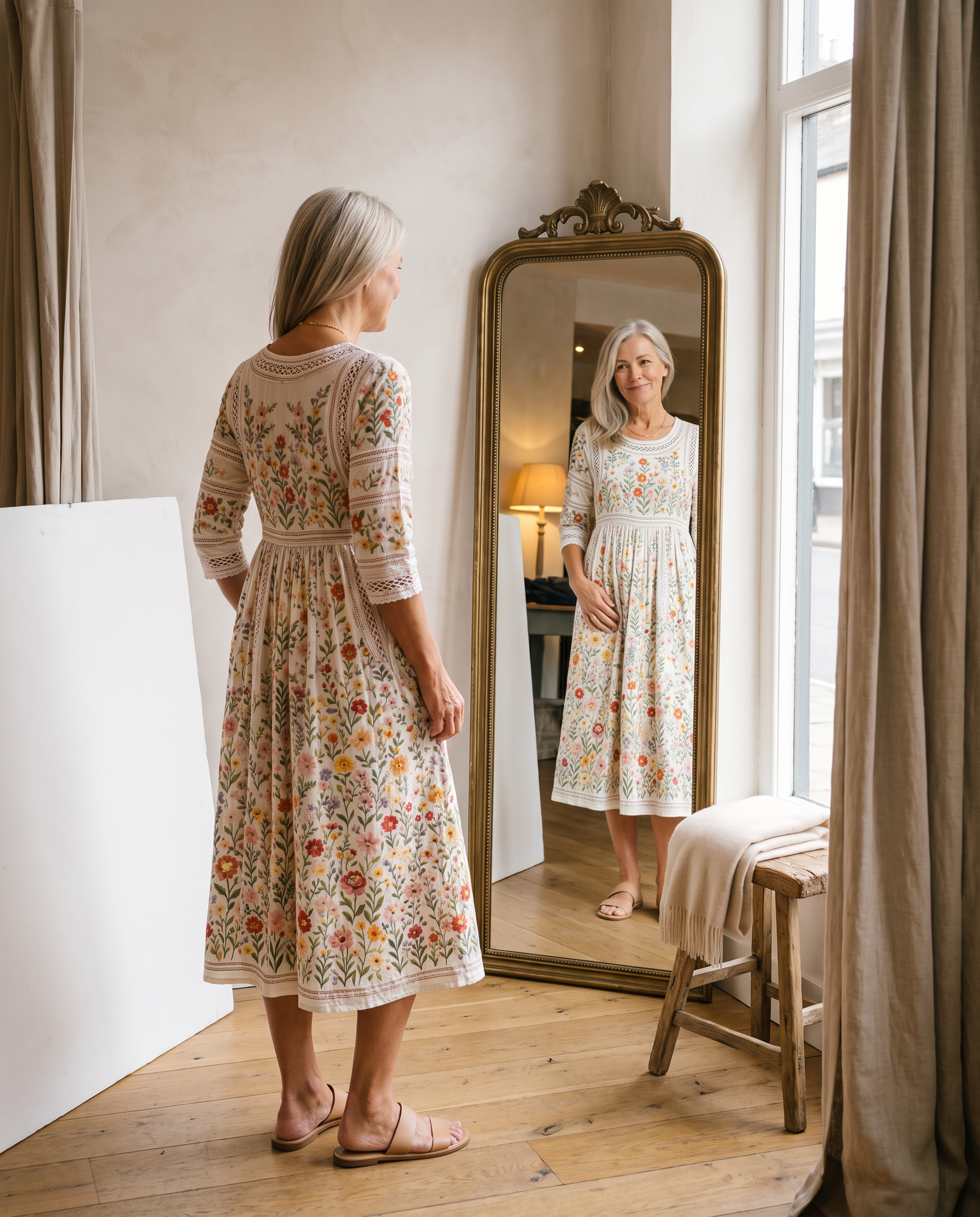 Suzette | Robe Maxi Fleurie Romantique